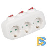 Разветвитель сетевой с выключателем Uniel S-GES3-16OB WHITE UL-00011239
