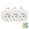 Разветвитель сетевой с выключателем Uniel S-GES3-16OB WHITE UL-00011239