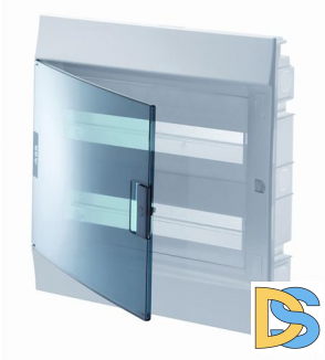 Бокс в нишу ABB Mistral41 24М зелёная дверь с клеммным блоком