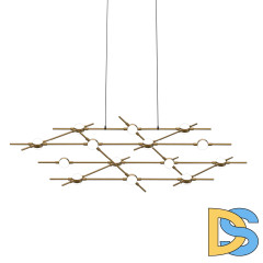 Подвесная люстра DeLight Collection Molecular MD18001067-14A black/gold