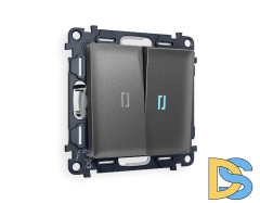 Комплект механизма 2-кл проходного выключателя с подсветкой Ambrella Volt Alfa MA654040