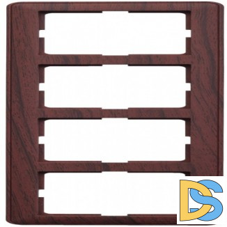 Рамка 4-ая (четверная), Мореный дуб (пластик), серия Wessen 59, Schneider Electric