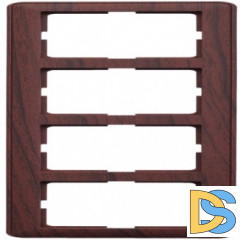 Рамка 4-ая (четверная), Мореный дуб (пластик), серия Wessen 59, Schneider Electric
