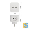 Разветвитель электрический Эра SP-4-USB-W Б0049532