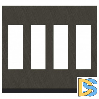 Рамка 4-ая (четверная), Камень/Антрацит, серия Unica Pure, Schneider Electric