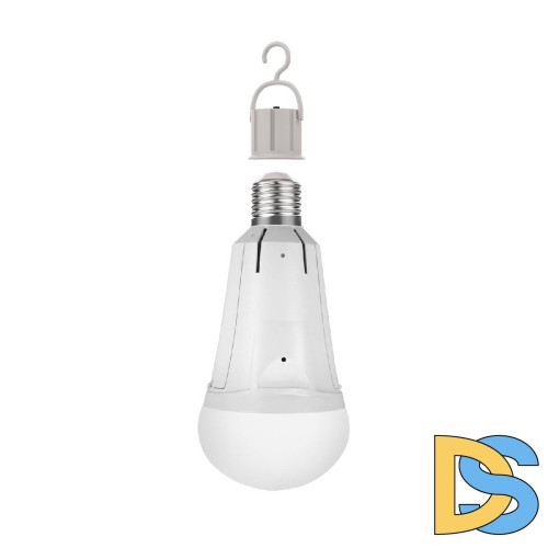 Лампа светодиодная аккумуляторная Gauss E27 12W 3000K матовая 102002112