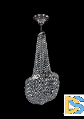 Люстра на штанге Bohemia Ivele Crystal 19283/H2/45IV Ni