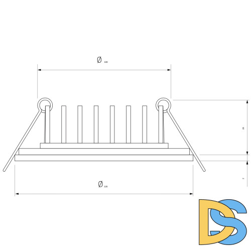 Встраиваемый светильник Elektrostandard DSS005 7+3W 4200K 4690389151385