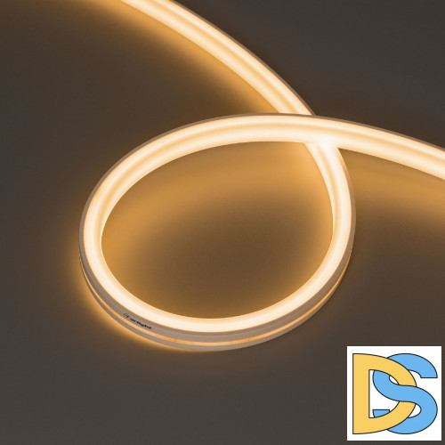 Светодиодная герметичная лента Arlight MOONLIGHT-TOP-U-A156-13x12mm 24V Warm2700 (11 W/m, IP67, 5m, wire x2) 042780