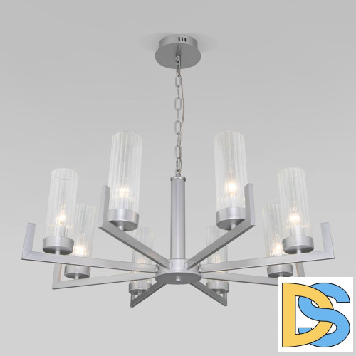 Подвесная люстра Eurosvet Arganie 60133/8 серебро
