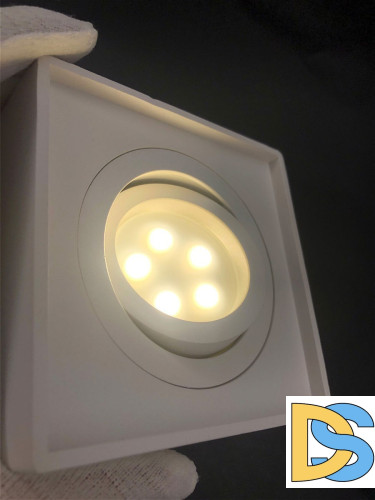 Накладной светильник Elvan NLS-507SQ/1-GU10-Wh