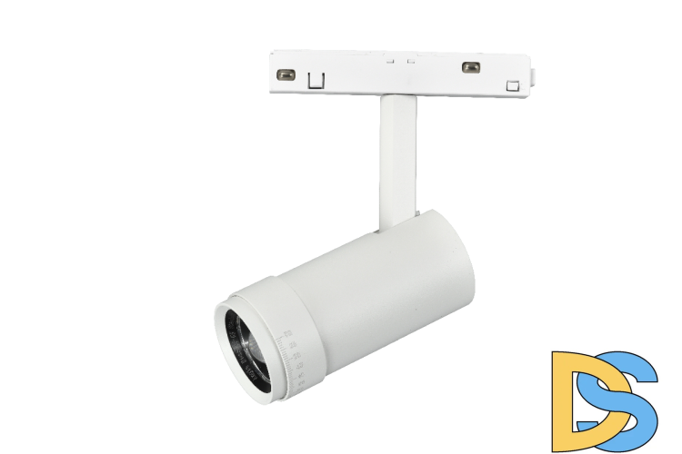 Трековый магнитный светильник iLedex Vision ZOOM 4822-020-D47-10W-10/60DG-3000K-WH