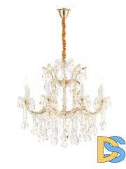 Подвесная люстра iLamp Diamond 6071-8 GD+CL
