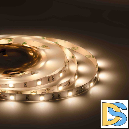 Светодиодная лента Apeyron 12В 5050 7,2Вт/м 3000К 600Лм/м 5м IP20 00-437