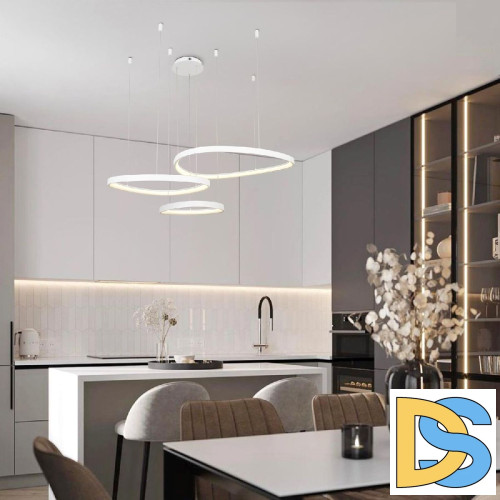 Подвесная люстра LED4U L8805-800-650-450 WH