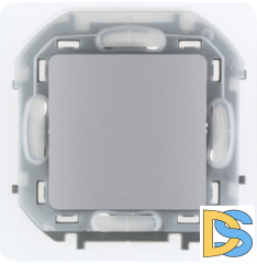 Переключатель Legrand Inspiria 1-кл IP44 алюминий , 673672