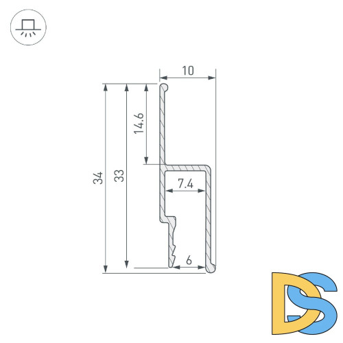 Профиль Arlight STRETCH-WALL-TECH-2000 056254