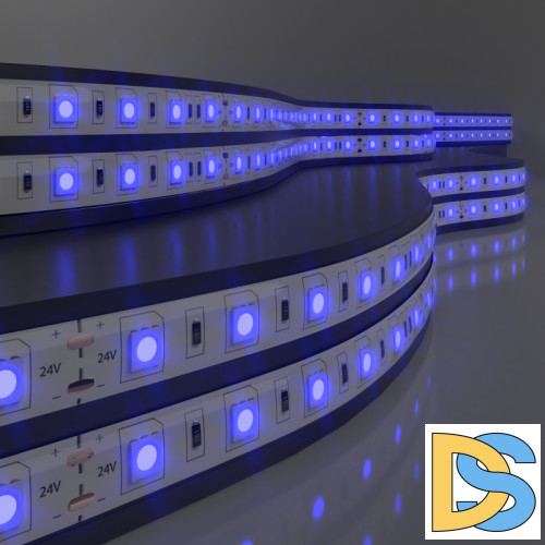 Светодиодная лента Elektrostandard 24V 14,4W 60Led 5050 IP20 синий, 5м 4690389167720