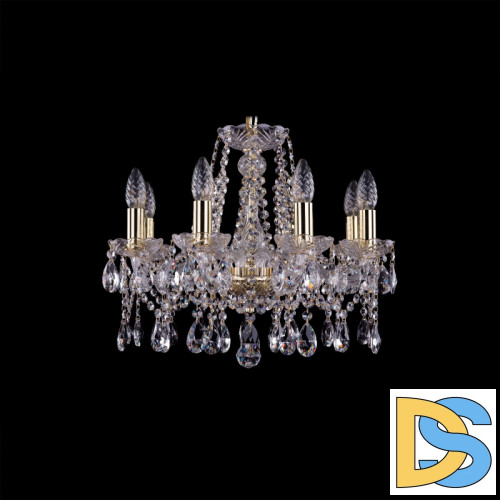 Подвесная люстра Bohemia Ivele Crystal 1413/8/165 G