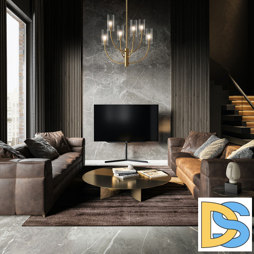 Люстра на штанге Maytoni Arco MOD223PL-06BS