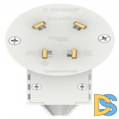 Силовая вилка 3P+N 32А 400В, Белый, серия Blanca, Schneider Electric