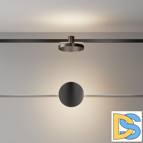 Трековый магнитный светильник Maytoni Plato TR152-1-7W3K-B