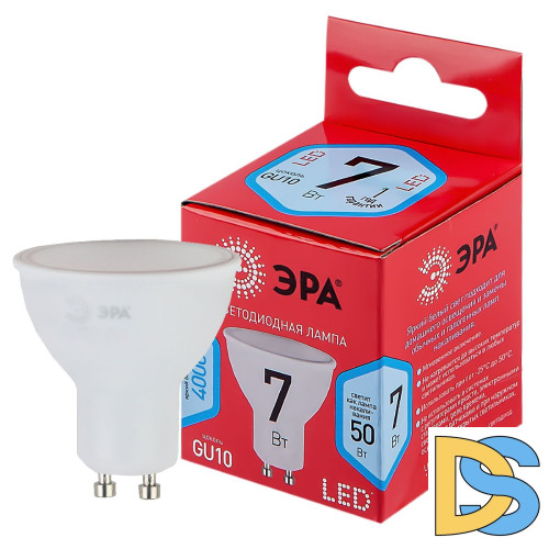 Лампа светодиодная Эра GU10 7W 4000K LED MR16-7W-840-GU10 R Б0049640