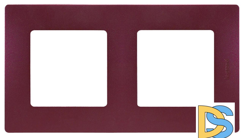 Рамка 2-постовая Legrand Etika сливовая 672562