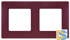 Рамка 2-постовая Legrand Etika сливовая 672562