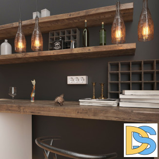 Розетка тройная с заземлением и шторками Gallant (белая) W5073101