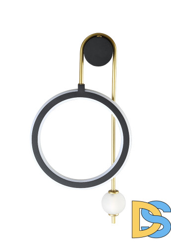 Бра Crystal lux CORIDA AP25W LED BLACK/GOLD