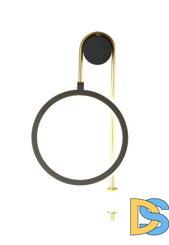 Бра Crystal lux CORIDA AP25W LED BLACK/GOLD