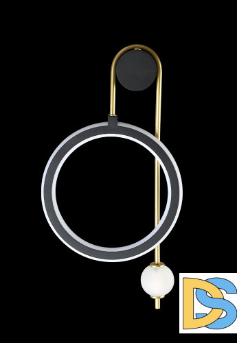 Бра Crystal lux CORIDA AP25W LED BLACK/GOLD