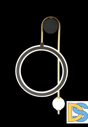 Бра Crystal lux CORIDA AP25W LED BLACK/GOLD