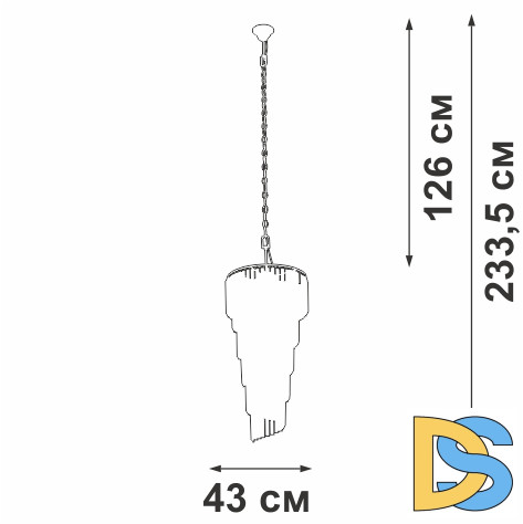 Каскадная люстра Vitaluce V5311-8/13