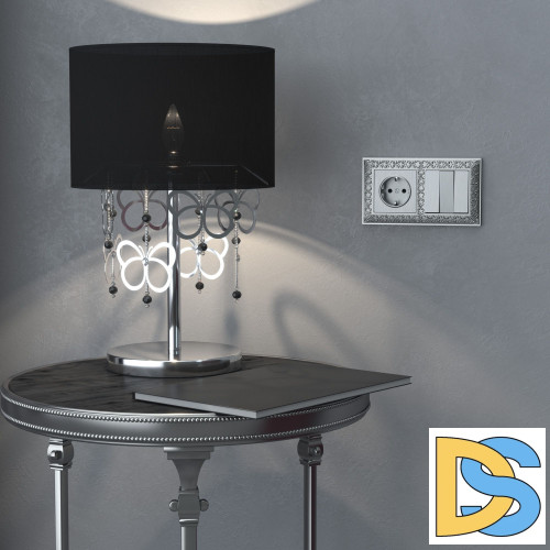 Рамка на 2 поста Werkel (матовый хром) WL07-Frame-02