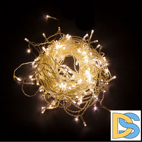 Светодиодная гирлянда Feron CL23 бахрома 53м*07м + 3м 230V желтый c питанием от сети 41633