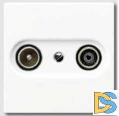 Розетка TV-R оконечная Jung ECO Profi Белый