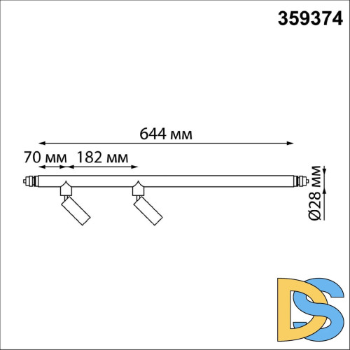 Модульный светодиодный светильник Novotech Konst Glat 359374
