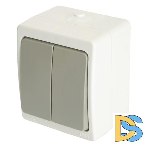 Выключатель 2-клавишный Stekker PSW10-221-54 Велена 49733