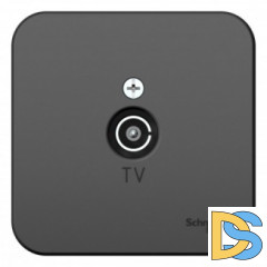 Розетка TV, изолир пластина Schneider Blanca Антрацит