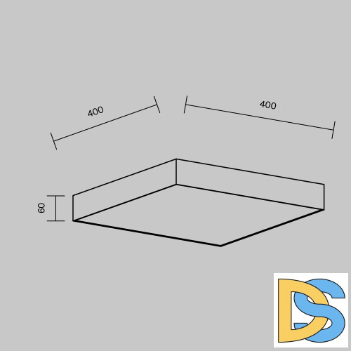 Потолочный светильник Maytoni Zon C032CL-45W3K-SQ-W