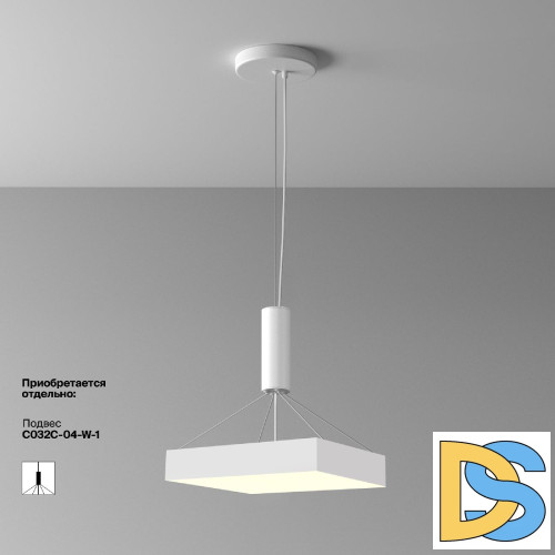 Потолочный светильник Maytoni Zon C032CL-45W3K-SQ-W