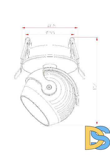 Встраиваемый светодиодный светильник Fiberli 7002-ZZ10W(W) 12130501