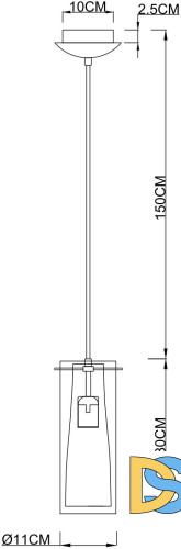 Подвесной светильник Arte Lamp Aries A8983SP-1PB