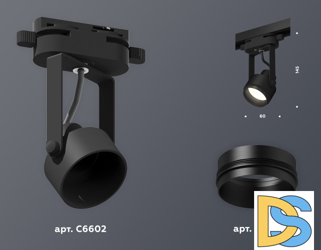 Трековый однофазный светильник Ambrella Light Track System XT6602020 (C6602, N6121)