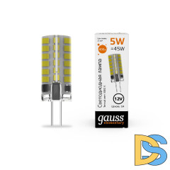 Светодиодная лампа Gauss Elementary G4 5W 3000K 18715