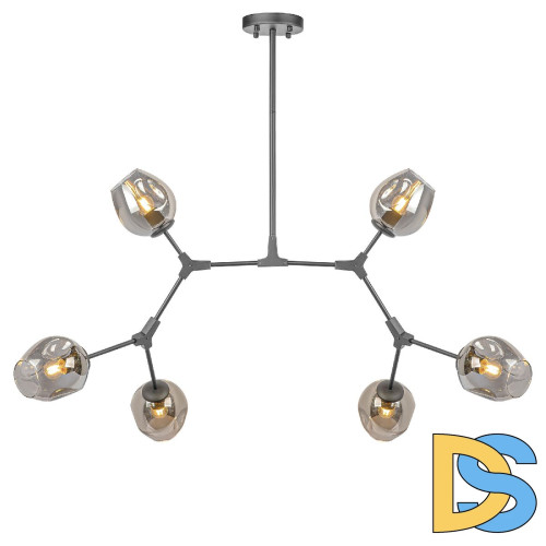 Люстра на штанге AM Group LOFT-6 BK