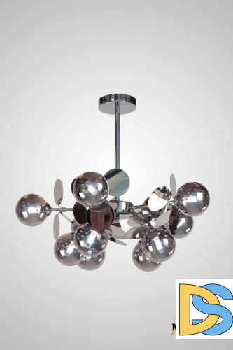 Люстра на штанге AM Group AM396 SP10 CHROM