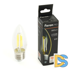 Светодиодная лампа Feron LB-1206 E27 6W 2700K 51238
